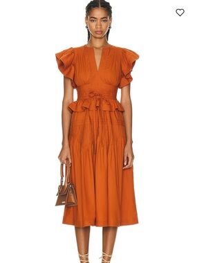 Ulla Johnson Poplin Midi Dress